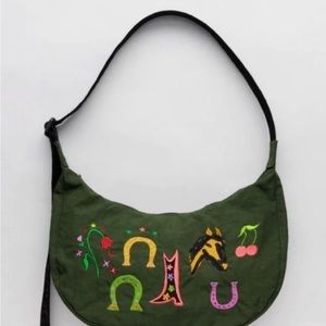 Baggu Jessica Williams Medium Nylon Crescent Bag